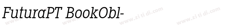 FuturaPT BookObl字体转换